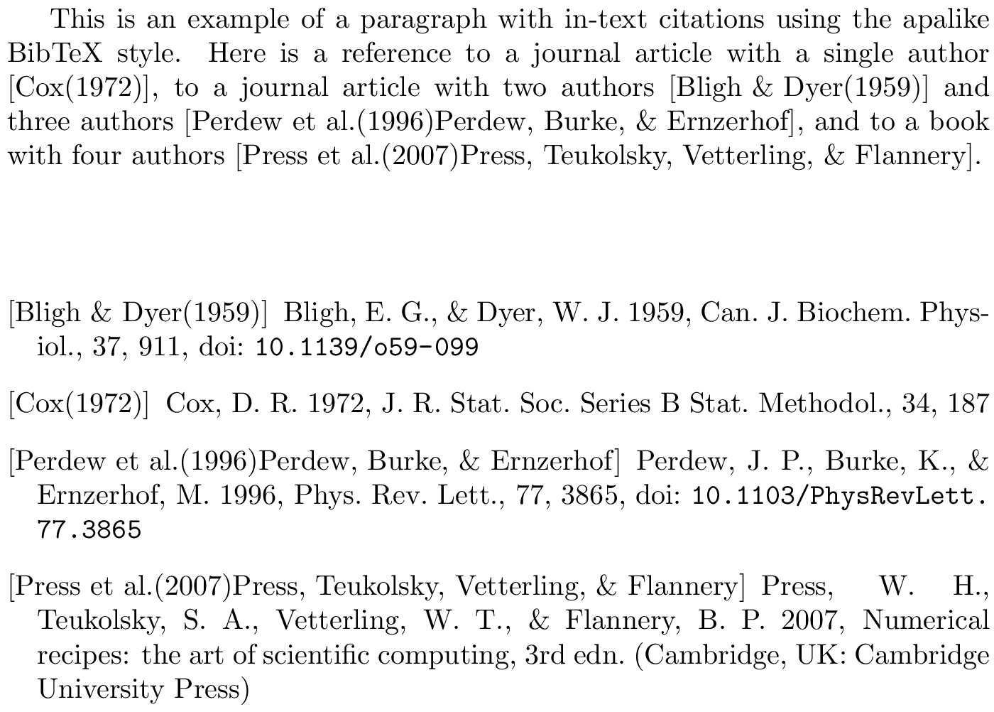 BibTeX aasjournal bibliography style [examples] - BibTeX.com