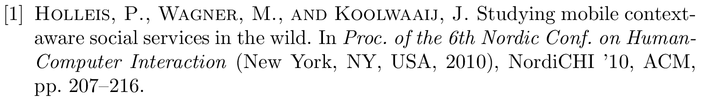 BibTeX acm bibliography style [examples] - BibTeX.com