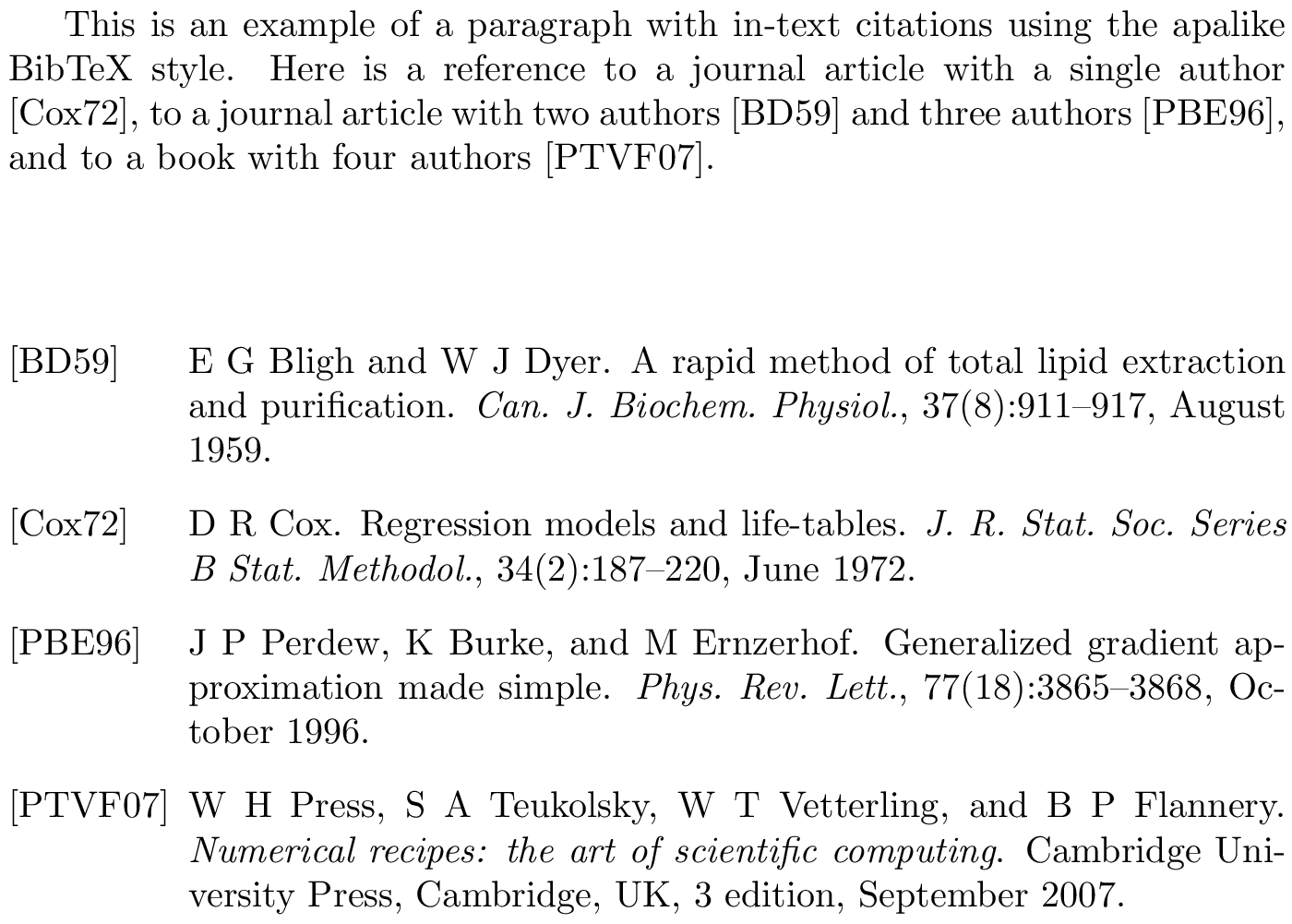 BibTeX alpha bibliography style [examples] - BibTeX.com