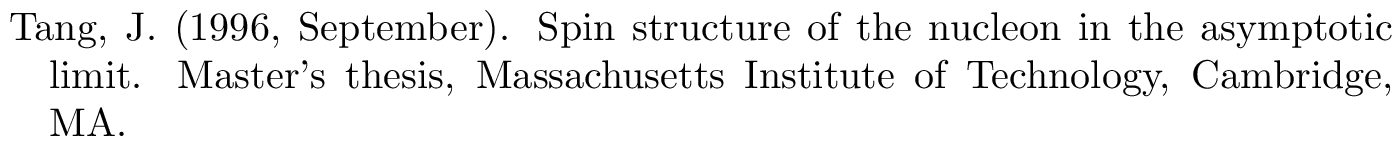 mastersthesis bibtex