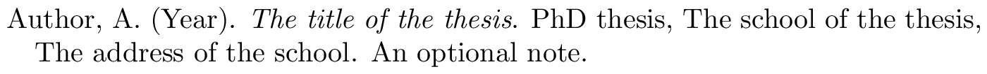 bibtex phdthesis fields