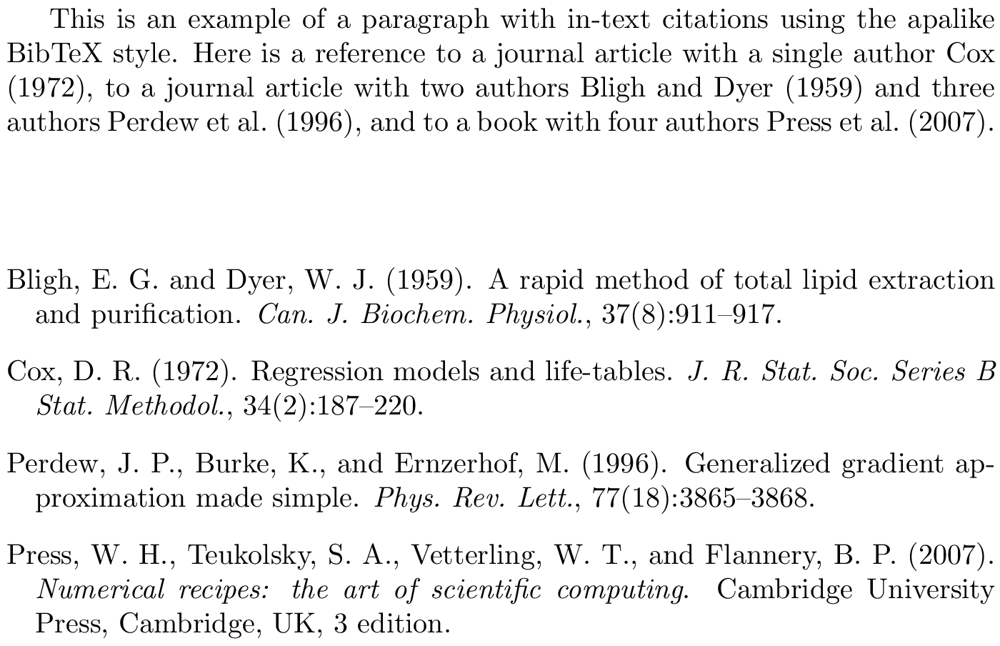 BibTeX apa bibliography style [examples] - BibTeX.com