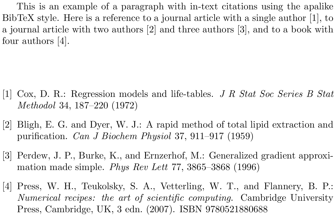 BibTeX Fbs Bibliography Style [examples] - BibTeX.com